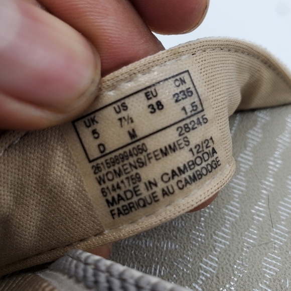 Clarks Shoes Women 7.5 Cloudsteppers Mira Isle Sandals Tan Sand Sable Slide - Picture 6 of 9